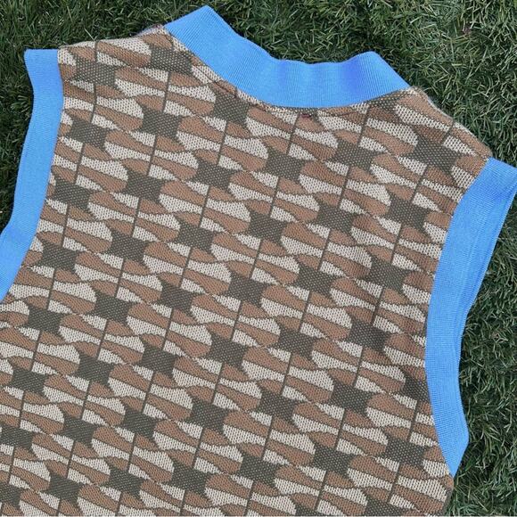 Zara X Spalding Knit Vest Limited Edition Rare V Neck Retro Sporty Streetwear S - Picture 9 of 9